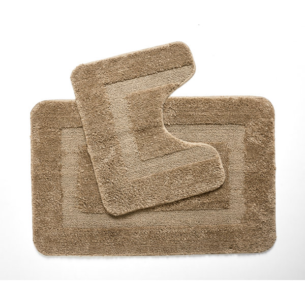 17 Stories Eunji Rectangle and UShape Bath Mat Wayfair.co.uk